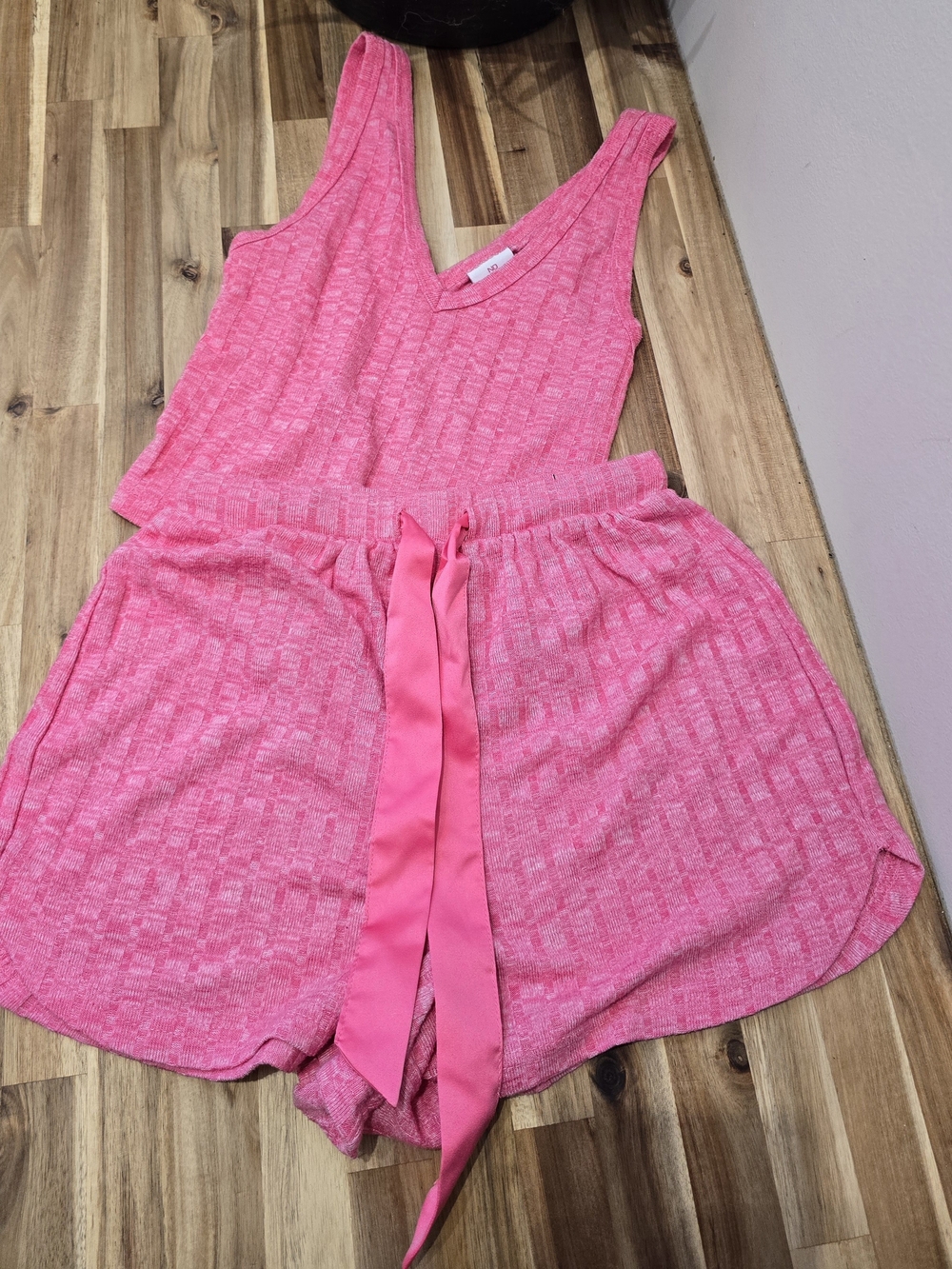 NoBo Bright Pink Pajama Short Set